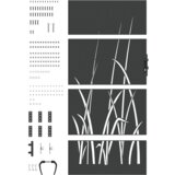 vidaXL Vrtna vrata Crna 105 x 200 cm Čelik s praškastim premazom | shoptok.hr