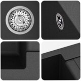  Umivalnica Črna 780 x 500 mm 80% Kvarc in 20% Smola - - črna - 18.45 - 780 x 500 mm - 2025-vidaXL-Uvoz_2 | Shoptok.si