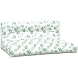  Jastuci za palete 2 kom s uzorkom lišća od tkanine Zelena 120 x 80 x 12 cm | Shoptok.si