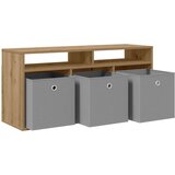  Nizek šalter s predalom Umetni hrast 102 x 32 x 48,5 cm, (5000238889) | Shoptok.si