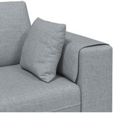 SOFA s jastukom 3 pcs Svijetlo siva tkanina | shoptok.hr