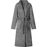 vidaXL Kopalni plašč brez kapuce Temno siva xl Flanel | Shoptok.si