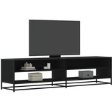 TV ormarić crni 180,5x40x46 cm izrađeno drvo | shoptok.hr
