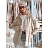 DStreet Kurtka damska przejściowa koszulowa oversize KOSMOJACK j.beżowa | shoptok.hr