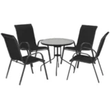 baštenski set set 4 valencia sto 60 x 70 cm i 4 stolice