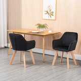  Blagovaonske stolice set od 2 moderni dizajn baršunasti izgled kaučukovo drvo 54x57x80 cm crna | shoptok.hr