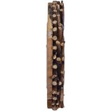  Zidno ogledalo od tikovine 40 cm okruglo | shoptok.hr