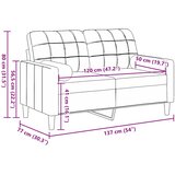  Dvosjed s ukrasnim jastucima crni 120 cm baršunasti | Eponuda.com