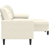  Trosed s stolčkom za noge krem 180 cm žamet | Shoptok.si