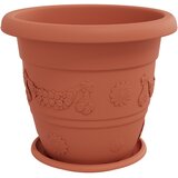  Saksije za biljke 24 pcs Crvena cigla Ø 39 x 32 cm Plastika | shoptok.hr