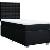 Box spring krevet s madracem crni 80 x 200 cm od tkanine | shoptok.hr
