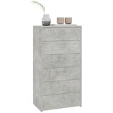  Komoda sa 6 ladica boja betona 50x34x96 cm konstruirano drvo | Eponuda.ba