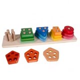 Kruzzel drveni sorter oblika s 15 elemenata na stupićima | shoptok.hr