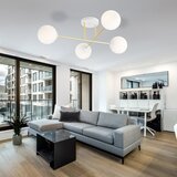  Luster na šipci MAGNUM 4xE14/10W/230V bela/zlatna | Eponuda.com