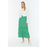 Trendyol Green Floral Patterned Skirt Cene