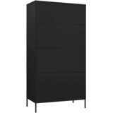  Ormar crni 90 x 50 x 180 cm čelični | shoptok.hr