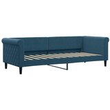 Dnevni krevet na razvlačenje plavi 80 x 200 cm baršunasti | shoptok.hr