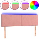 The Living Store led posteljno vzglavje roza 144x5x78/88 cm žamet - led vzglavje, (21495344) | Shoptok.si