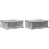  Noćni ormarić 2 pcs Betonski sivi 40 x 31 x 15 cm | Eponuda.com