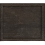  Kupaonska radna ploča tamnosmeđa 60x50x(2-4) cm tretirano drvo | shoptok.hr