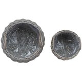  Košara za rože s shranjevanjem 2 pcs Siva Ratan Lacak, (5000285951) | Shoptok.si