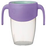 b.box 360° Trainer Cup otroški lonček z ročaji Lilac Pop 6m+ 250 ml | Shoptok.si