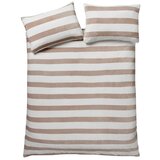 Catherine Lansfield Enojna posteljnina iz sherpa flisa v naravni barvi 135x200 cm Cosy Sherpa Stripe – Cene