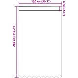  Čipkasta zavjesa sa zavjesama Bijelo 280 x 150 cm Poliester | shoptok.hr