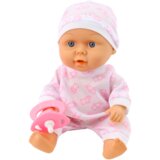  Punčka za igro dojenčka v nosilki - 22 cm - roza Slike