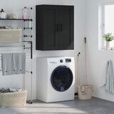Maison Chic Stenska omarica - Zidna omarica črna 69,5x34x90 cm inženirski les iu475, (22063663) | Shoptok.si