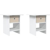  Noćni ormarić 2 pcs Bijelo 41 x 40 x 45 cm Konstruirano drvo | Eponuda.ba