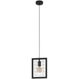 Eglo visilica Jubily 43662, 1x E27, 22 cm, crna/pocinčana | shoptok.hr