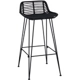  Barski stol 2 pcs Crna 44 x 46 x 91 cm Ratan i Čelik | Eponuda.com