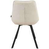 CARRYHOME stol, kovina, tekstil krem barve, črna | Shoptok.si