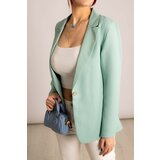 armonika Women's Mint Single-Button Jacket Cene