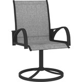 Maison Chic Vrtni vrtljivi stoli - Stol za vrt 2 kosa tekstil in jeklo sivi JS2628, (21876163) Cene