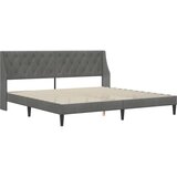  Okvir za krevet Tamno siva 200 x 200 cm Baršun - Tamno siva 200 x 200 cm | shoptok.hr