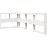  Krevet s regalom za knjige bez madraca bijeli 75x190cm borovina | shoptok.hr