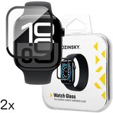 Wozinsky Kaljeno steklo Full Glue s črnim okvirjem za Apple Watch Series 10 46mm (2 kosa), (22116570) | Shoptok.si