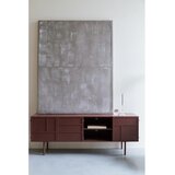 White Label Rdeča kovinska TV omarica 160x58x36 cm Davis – | Shoptok.si