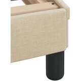 vidaXL Krevet s madracem krem 100 x 200 cm od tkanine | shoptok.hr