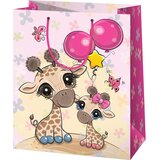 Cardex Ekskluzivna darilna vrečka srednje velikosti z vzorcem žirafe 18x23x10 cm | Shoptok.si