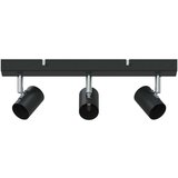 vidaXL stropno svetilo 3-smerno nastavljivo črno E27 | Shoptok.si