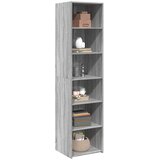  Visoka komoda siva boja hrasta 45x41x185 cm konstruirano drvo | shoptok.hr