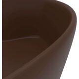  Luksuzni umivaonik mat tamnosmeđi 36 x 13 cm keramički | shoptok.hr
