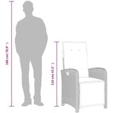  7-dijelni vrtni blagovaonski set od poliratana s jastucima bež | shoptok.hr