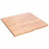  Zidna polica svjetlosmeđa 60 x 60 x 2 cm od obrađene hrastovine | Eponuda.com