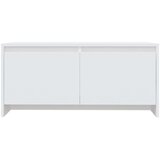 vidaXL Klubska mizica bela 90x50x41,5 cm iverna plošča | Shoptok.si
