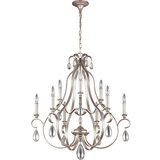 Elstead Lighting Elstead Dewitt Lestenec z 9 lučmi, srebrn zaključek, E14, (22099787) Cene