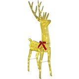  Reindeer vuče saonice Topla bijela 151 x 28 x 128,5 cm tkanina | shoptok.hr